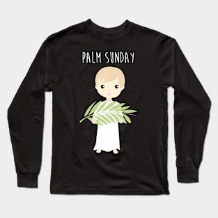 Palm Sunday Boy Angel Long Sleeve T-Shirt